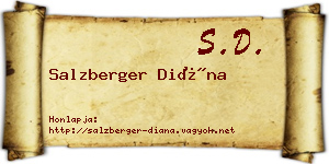 Salzberger Diána névjegykártya